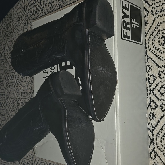 FRYE Billy Embroided Pull on Boots 8.5 - Picture 8 of 9